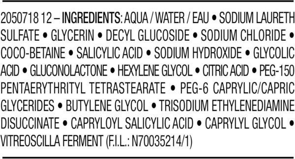 Vichy Normaderm siero detergente, peeling quotidiano per pelle con imperfezioni, macchie e cicatrici post-acne ridotte, struttura della pelle migliorata, acido glicolico e acido salicilico, 125 ml