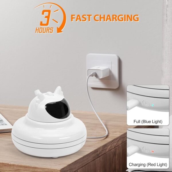 Yaskyly Giochi per Gatti Interattivi 4 in 1 Giocattolo per Gatti Intelligenza Ricaricabile Giochi per Gatti Interattivi Gioco Gatto