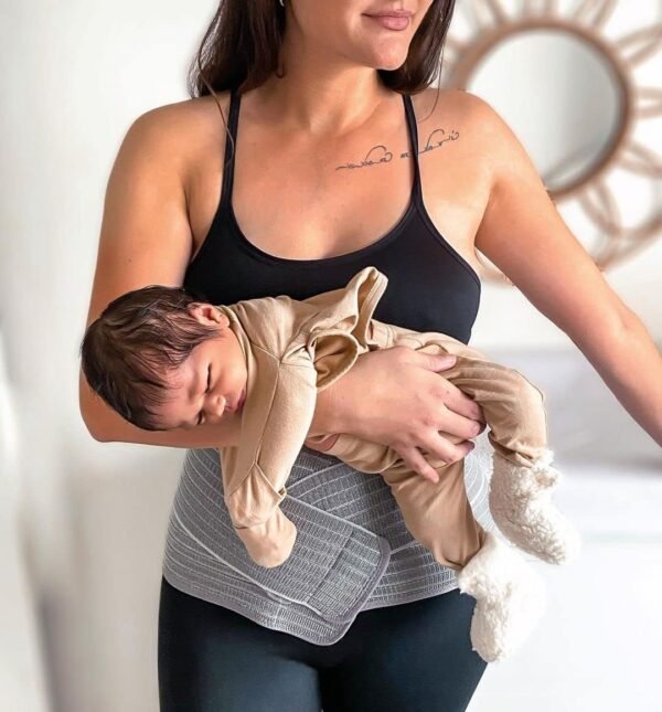 Mamaway Fascia per la pancia dopo il parto, Fascia per la pancia postnatale con sezione C, Fascia per la pancia regolabile, Supporto addominale, Sollievo dal mal di schiena (Poliestere