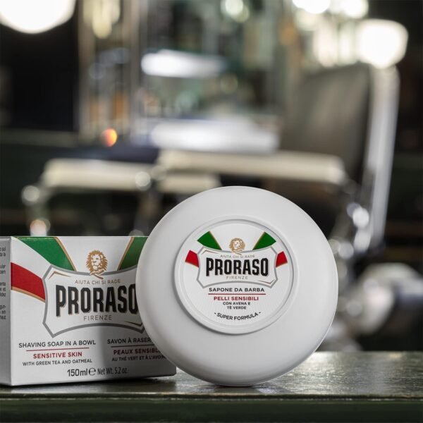 71siWDJeJYL._AC_SL1500_.jpg Proraso Ciotola Sapone da Barba, Pelli Sensibili, 150 ml