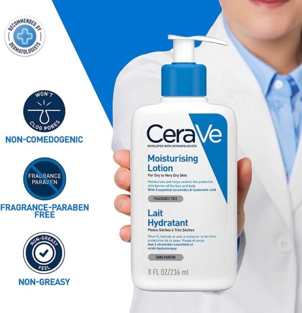CeraVe lozione idratante viso e corpo per pelli secche e molto secche 236 ml