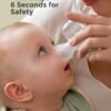 Momcozy BreezyClear Pro - Aspiratore nasale per bambini, grado ospedaliero, 75 kPa, con 9 livelli di aspirazione regolabili, pulitore elettrico per naso per bambini, lenitivo e leggero