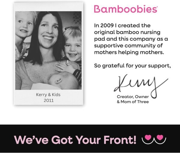 Bamboobies, confezione da 8 assorbenti lavabili e riutilizzabili, con supporto a tenuta stagna