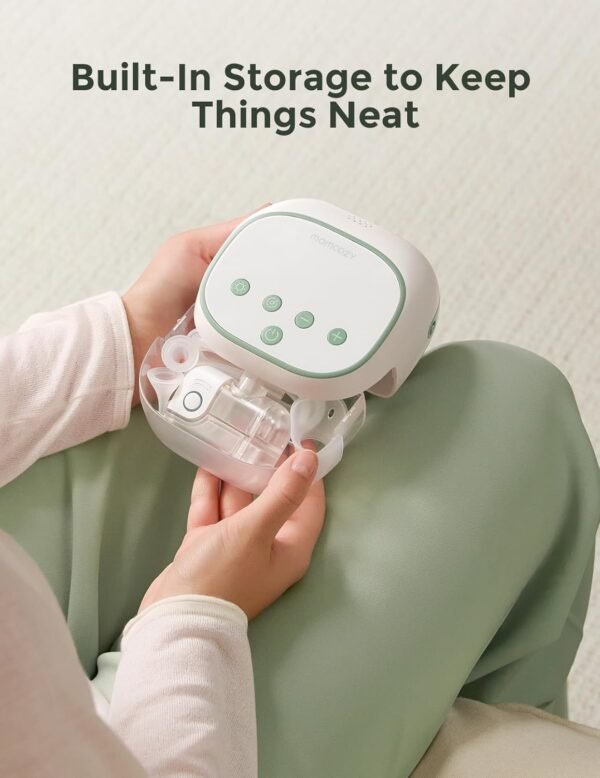 Momcozy BreezyClear Pro - Aspiratore nasale per bambini, grado ospedaliero, 75 kPa, con 9 livelli di aspirazione regolabili, pulitore elettrico per naso per bambini, lenitivo e leggero