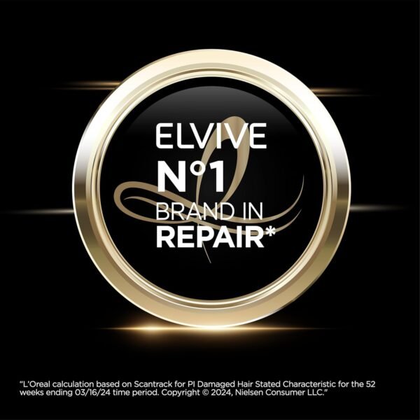 L'Oréal Paris Elvive Total Repair 5 Shampoo riparatore, per capelli danneggiati, shampoo con proteine ​​e ceramide per capelli forti, setosi, lucenti, sani e rinnovati, 28 fl. oz.