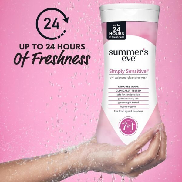Summer's Eve Simply Sensitive Cleanser 425ml Bilanciatore del pH, dermatologico e ginecologico