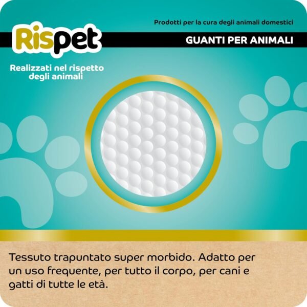 81DBGG3o2-L._AC_SL1500_.jpg Rispet Salviette Guanti Igienizzanti per Pulizia Cani Gatti e Animali Domestici, Rimuovi Pelo Pulisci e Deodora, Guanti Igienici Usa e Getta, 8 Guanti