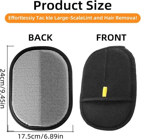2 guanti magnetici per la rimozione dei peli degli animali domestici Principio elettrostatico per la rimozione dei peli degli animali domestici Spazzola antistatica per la rimozione dei peli a doppia faccia