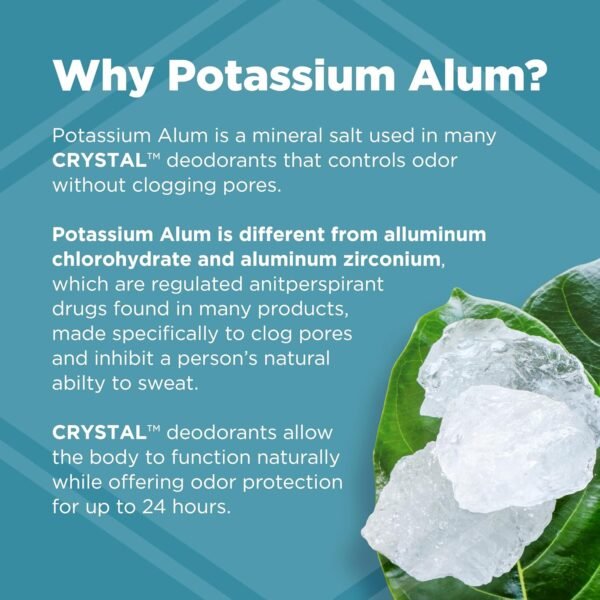 Deodorante Stick Crystal Corpo, Inodore, 125 ml