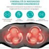 Nekteck Massaggiatore 3D per collo e spalle con calore delicato, Tejido Profundo Massaggiatore cervicale per collo, spalle e schiena, goditi il ​​massaggio cervicale per collo e spalle a casa, in ufficio e in auto