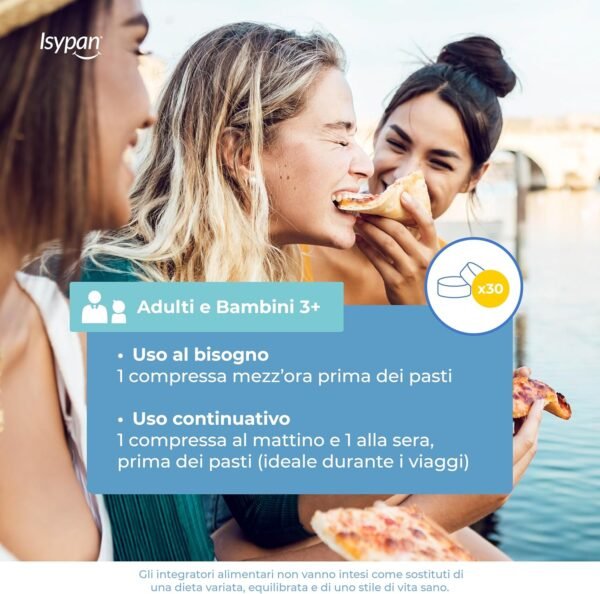 Intolleranza al Lattosio - 30 Compresse con Lattasi ad Alta Digeribilità - Supporto per chi ha difficoltà a digerire il lattosio