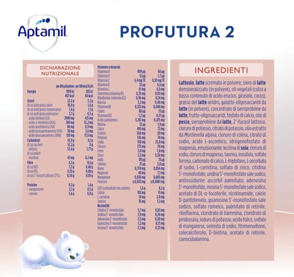 81M8OOst0QL._AC_SL1500_.jpg Aptamil Perfume Duobiotik 2 – Latte di proseguimento in polvere per lattanti da 6 a 12 mesi – Confezione da 3200 g (4 Confezioni da 800 g)