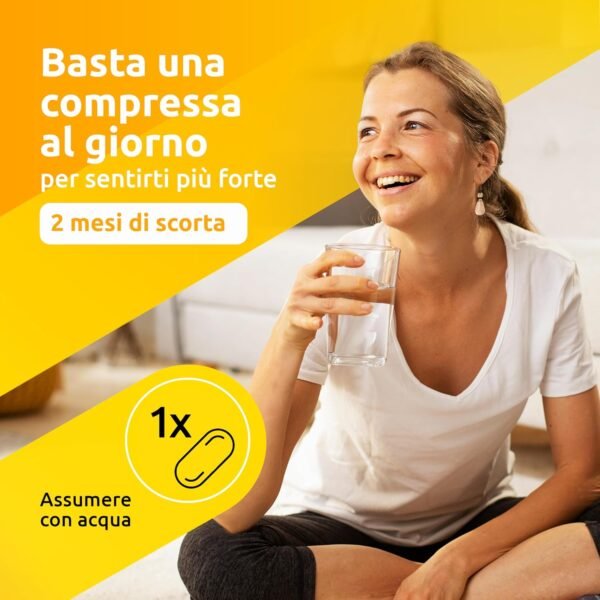 Supradyn Ricarica Multivitaminica Completa Vitamine e Minerali per Adulti, Integratore di Vitamine A, B, C, D3, E, K, Magnesio, Calcio, Zinco, Selenio e Coenzima Q10, 60 Compresse rivestite