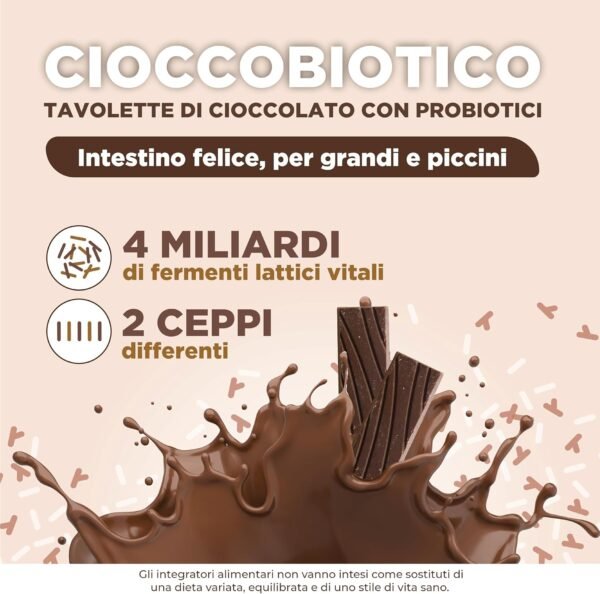 ISYPAN® Cioccolato Fondente - Cioccolato Fondente Funzionale con Probiotici, Senza Conservanti - 100g