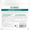 81SufboY-cL._AC_SL1500_.jpg Vet's Best Salviette per la cura dei denti - Riducono la placca e rinfrescano l'alito - Salviette per la pulizia dentale di cani e gatti - 50 salviette usa e getta