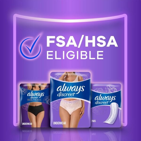 81ZOjyHdAL._AC_SL1500_.jpg Intimo per adulti Always Discreet per donna e intimo postpartum, protezione fino al 100% dalle perdite vescicali, grande, 76 pezzi