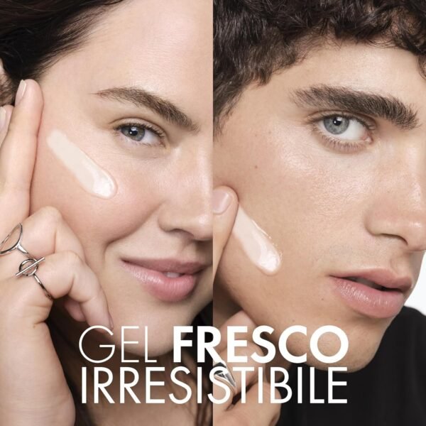 Vichy Minéral 89 Gel occhi fortificante per tutti i tipi di pelle, idratazione 8H, riduce borse, occhiaie e linee sottili, con caffeina, acido ialuronico e acqua vulcanica, 15 ml