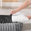 Feandrea PGW311GD01 Cuccia Media per Cani, Cuccia Ortopedica per Animali Domestici, Sfoderabile e Lavabile, Morbida Imbottitura, 71 x 55 x 18 cm, Grigio Tortora
