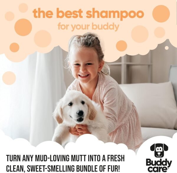 Buddycare Shampoo contro pulci e zecche per cani, elimina gli acari, detergente per melaleuca e shampoo contro pulci all'eucalipto (500 ml)
