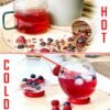 Bodyblooms Tisana Drenante e Snellente al Gusto Lampone | Infusi Pancia e Addome Donne/Uomini | Tè e Infusi Freddi e Caldi | Tisana Fredda e Calda | Infusi Freddi 100 g con Frutta in