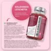 Multivitaminico da donna in caramelle gommose vegane con 13 vitamine e minerali da donna, multivitaminico completo di acido ialuronico, enotera, CoQ10, calcio, 90 caramelle gommose, aroma di fragola e lampone