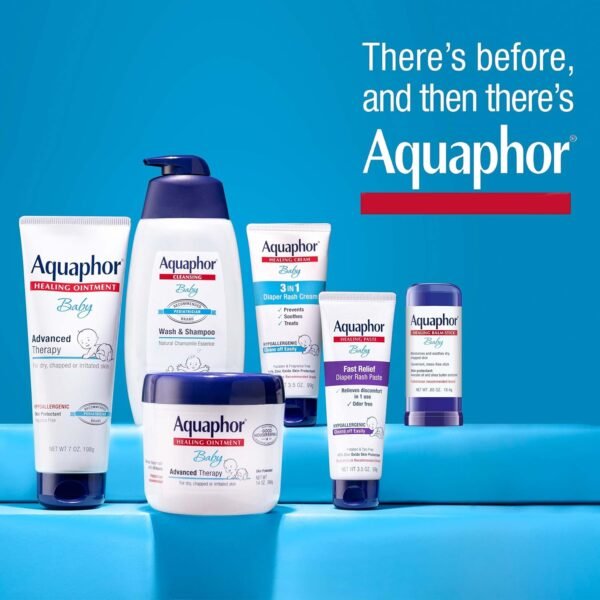 Aquaphor Baby Wash e Shampoo - Soluzione 2 in 1 delicata e senza lacrime per la pelle sensibile del bambino - 16,9 fl. oz. Pompa