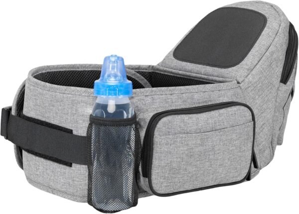 Tush Baby Belt – Marsupio ergonomico 0-36 mesi – Leggero e con 5 ampie tasche portaoggetti – Consigliato dai pediatri – Baby, Baby, con Memory Foam e Certificato di sicurezza