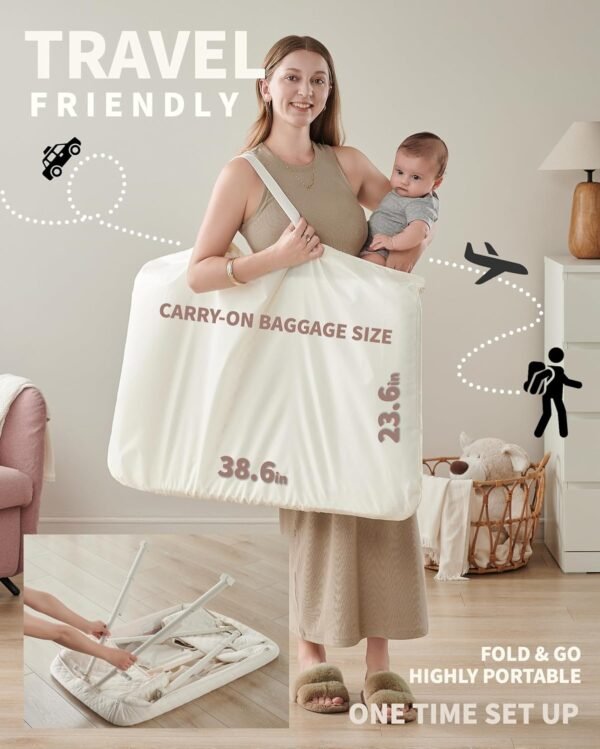 81mi7gwd-gL._AC_SL1500_.jpg Lettino per neonato AirClub 4, materasso in rete traspirante autobloccante regolabile in altezza