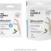 Filo interdentale a base vegetale The Humble Co. | Menta fresca | Ecologico, vegano per la tua igiene orale quotidiana, approvato dai dentisti - Rimuove la placca e dona una sensazione di freschezza (4 x 50p)