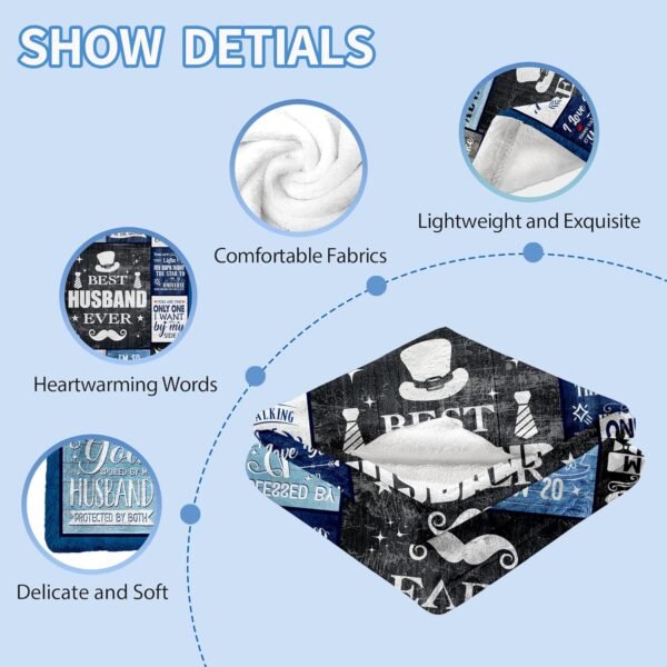 81oNkFQf0-L._AC_SL1500_.jpg Keeinow Coperta regalo per fratello, marito, papà, papa', papa', pop pop (regali per marito, 127 x 152,4 cm)