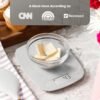 Beni Maggiori Bilancia digitale da cucina – bilancia per cucinare, cuocere al forno, pasti e preparazioni alimentari, pesa in grammi, libbre e once, grigio