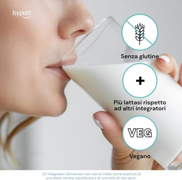 Intolleranza al Lattosio - 30 Compresse con Lattasi ad Alta Digeribilità - Supporto per chi ha difficoltà a digerire il lattosio