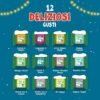 CUPPER Calendario dell'Avvento Bio, Scatola Assortita da 12 Tè e Infusi Biologici e 100% Naturali, Assortimento di Tisane e Tè con Filtri, 100% Biodegradabile, Confezione da 24 Bustine
