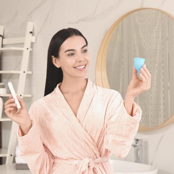 EcoBlossom - Set di 2 coppette mestruali riutilizzabili piccole