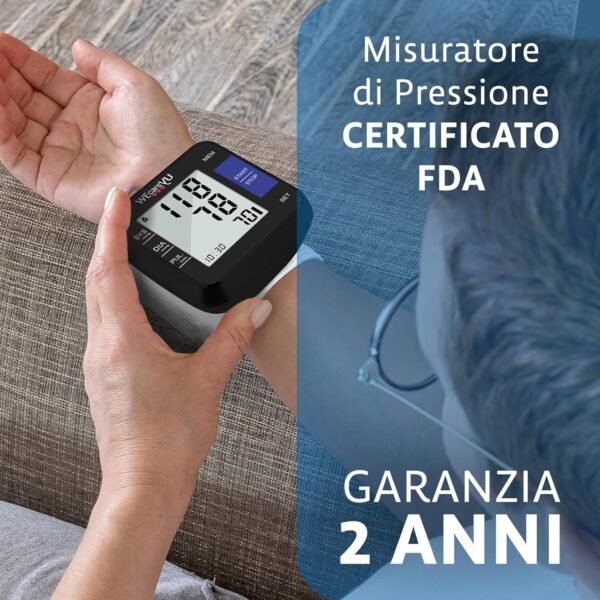 81z7nht04iL._AC_SL1500_.jpg WECAREYU Misuratore di pressione arteriosa cardio-compatto con lettura e memorizzazione vocale, misuratore di pressione arteriosa digitale da braccio, design compatto totalmente nero