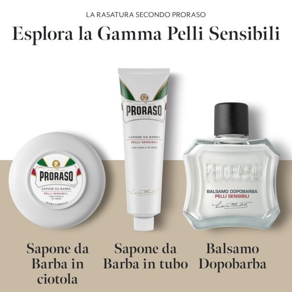 81zRqSfiJfL._AC_SL1500_.jpg Proraso Ciotola Sapone da Barba, Pelli Sensibili, 150 ml