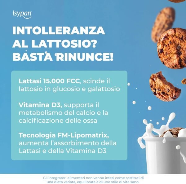 Intolleranza al Lattosio - 30 Compresse con Lattasi ad Alta Digeribilità - Supporto per chi ha difficoltà a digerire il lattosio