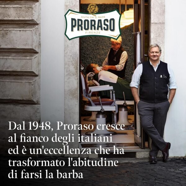91r7XwzZ79L._AC_SL1500_.jpg Proraso Ciotola Sapone da Barba, Pelli Sensibili, 150 ml
