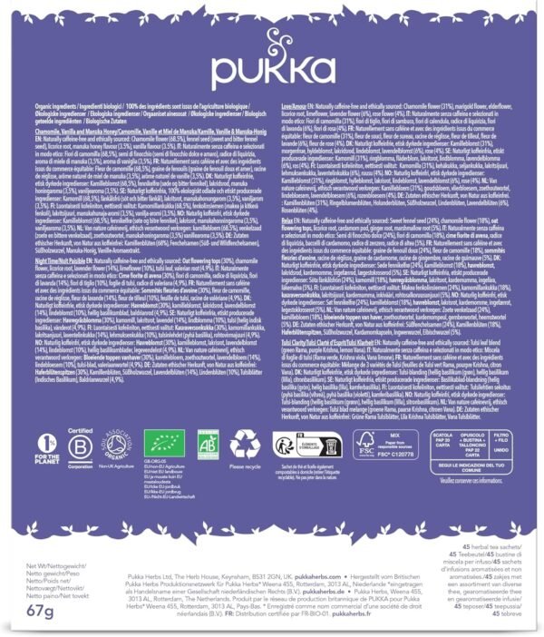 Relax Selection Box, Selezione di Tè e Tisane Biologici, 45 Bustine, 5 Gusti, Confezione Regalo Tisane, Perfetto per un Regalo Naturale, Idea Regalo