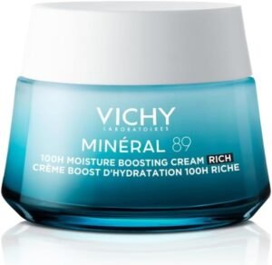 Vichy Minéral 89 Crema Idratante 72 ore, Per Tutti i Tipi di Pelle, Pelle Fortificata, Nutrita e Levigata, con Acido Ialuronico, Vitamine, Squalano e Lipidi, 50 ml