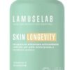 LAMUSELAB Integratore Skin Longevity con Vitamina C, Magnesio, Zinco, Potassio e Glutatione, per il Benessere di Pelle, Capelli e Unghie, Antiossidante 90 Capsule
