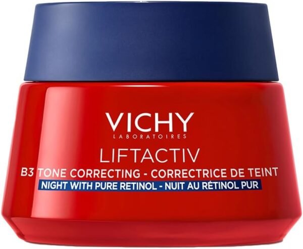 Vichy Liftactiv B3 Crema Notte Antimacchia per Pelli Mature, Pelle più Luminosa e Radiosa, Macchie Ridotte, Arricchita con Niacinamide e Retinolo, 50 ml