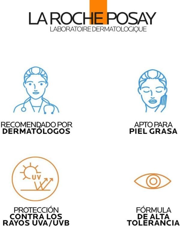 La Roche-Posay Anthelios SPF50+ crema gel colorata per pelli reattive o sensibili al sole, protezione ad ampio spettro con acqua termale La Roche-Posay, 50 ml