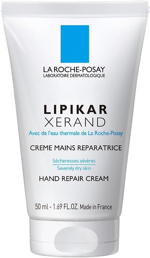 La Roche-Posay Lipikar Xerand, Crema Riparatrice per le Mani, Pelle Idratata e Protetta da Stress e Aggressioni Esterne, Con Glicerina e Burro di Karité, 50 ml