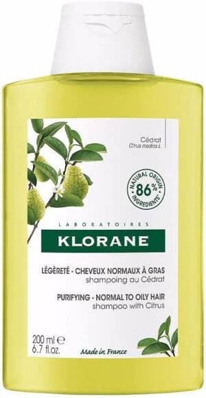 51UvzMII5dL._AC_SL1000_.jpg KLORANE Purificante Capelli Normali e Grassi con Shampoo agli Agrumi Occhiali da 200 ml, Multicolore, Taglia Unica da Donna