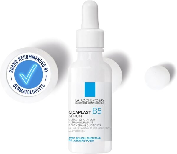 La Roche Posay Cicaplast B5, Siero Riparatore Ultra Idratante, Pelle Protetta dalle Aggressori Esterni e Rigenerata, Adatto anche per Pelli Sensibili, con il 10% di Vitamina B5, 30 ml