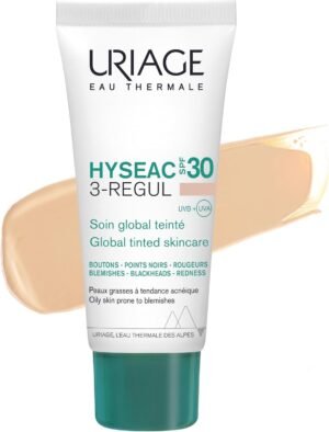 61DJZ3ybCiL._AC_SL1500_.jpg Uriage Hyseac SPF30 Trattamento globale anti-imperfezioni con AHA e acido salicilico - Riduce la lucentezza della pelle e uniforma la pelle - Elevata protezione UVA/UVB