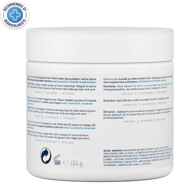 Crema idratante al sapone Cerave 454g