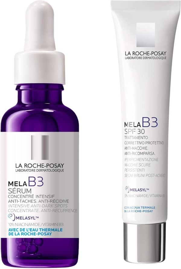 Duo Apple B3 La Roche-Posay: siero antimacchia 30 ml + crema 40 ml | Trattamento Uniformante Completo con Melasyl e Niacinamide
