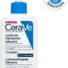 CeraVe lozione idratante intensiva per pelli molto secche, azione lenitiva, sollievo immediato dal prurito con 3 ceramidi essenziali, idrourea e burro di karitè, 8 oz